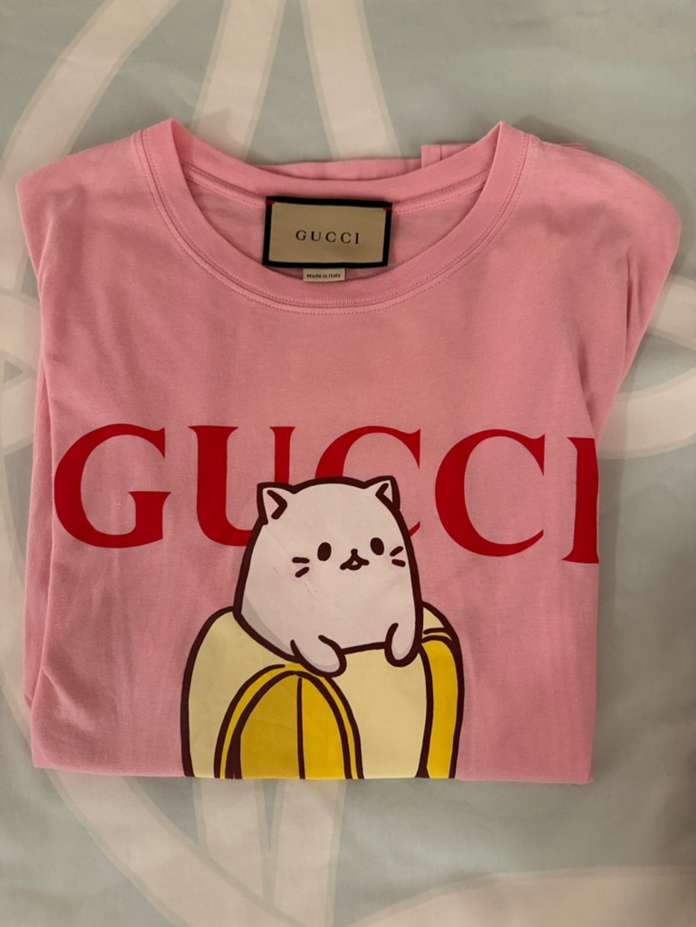 Gucci Cat T-Shirt, Pink